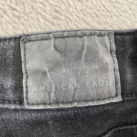 American Eagle Women's Jeans Size 2 High-Rise Jegging Short Black Stretch Denim - Picture 4 of 15
